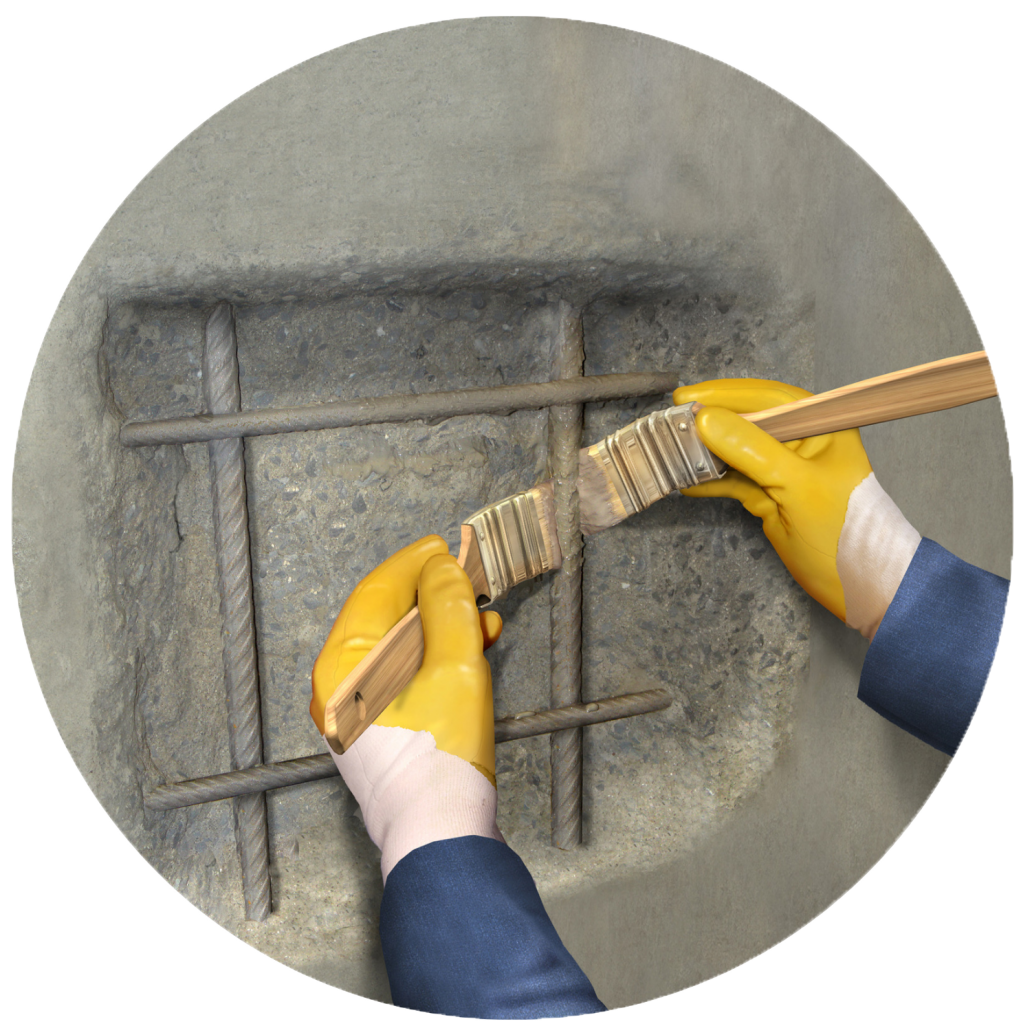 Восстановление защитного слоя бетона